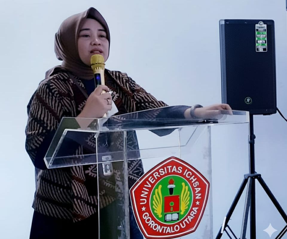 Rektor Universitas Ichsan Gorontalo Utara, Dr. Fatmah M. Ngabito, S.Ip., M.Si.,