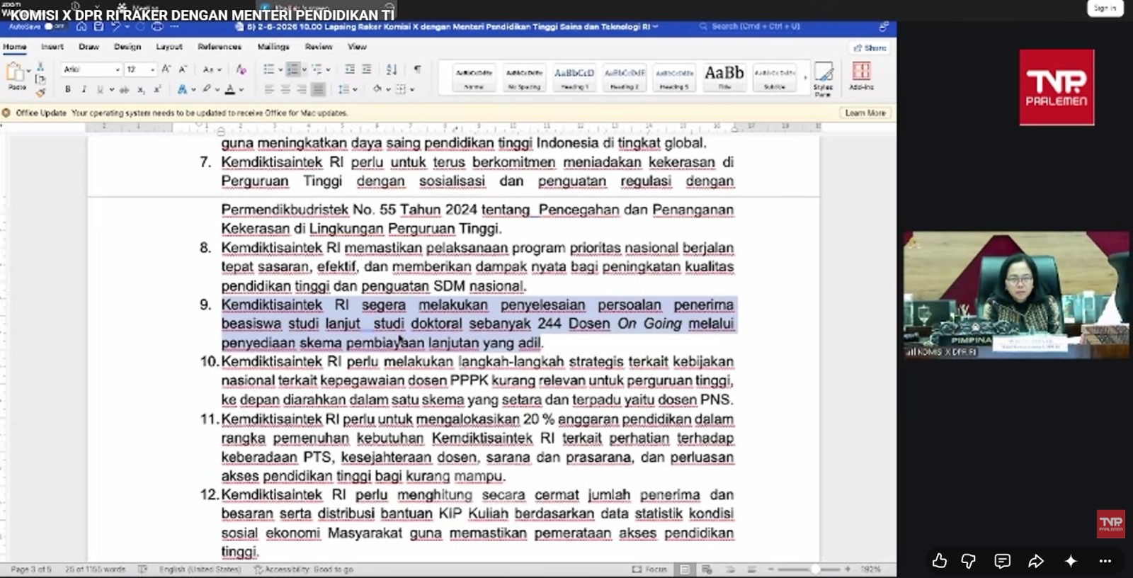 Rapat Dengar Pendapat Umum - DPR RI - FKDSI